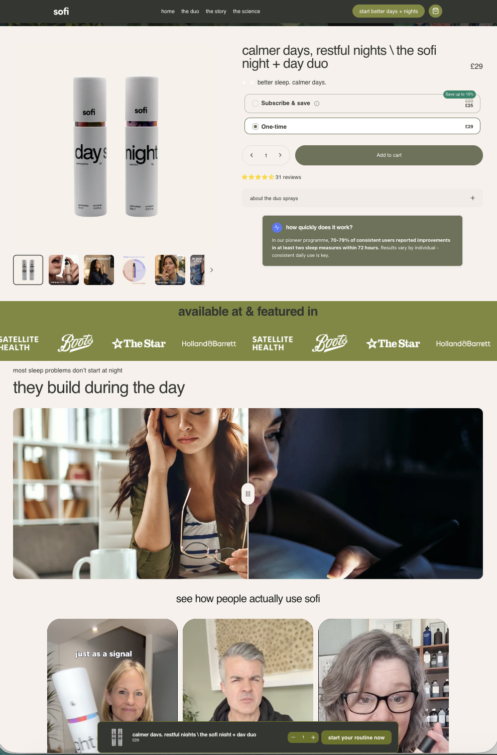 Rebuilt sofi.health product page